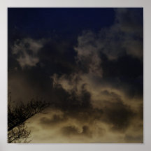 Stormy Blue Sky Poster