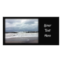 Stormy Seas of the Atlantic Ocean Personalized Photo Card