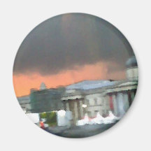 Stormy Sunset - Trafalgar Square Refrigerator Magnets