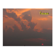 Stormy Texas Sunset Postcards