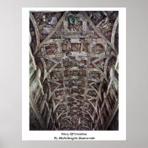 Story Of Creation In Sistine Chapel By Poster