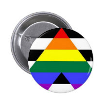 Straight Ally Pride Button