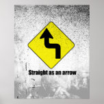 Straight as an arrow print