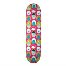 Strange Little Animals Pattern Skateboard Deck