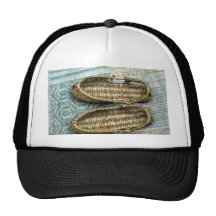 Straw sandals mesh hats