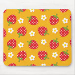 Strawberries & Flowers Mouse Pads