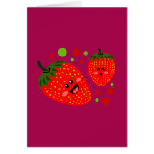 Strawberries Greeting Cards