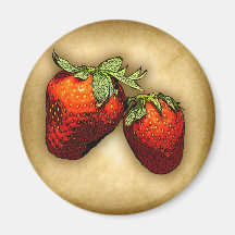 Strawberries Refrigerator Magnets
