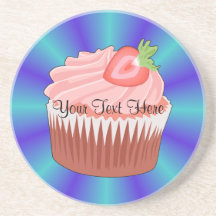Strawberry Cupcake Coaster