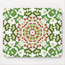Strawberry Geometric Designer Mousepad