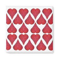 Strawberry Hearts magnets