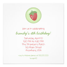 Strawberry Invitation