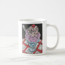 Strawberry Sundae Coffee Mugs