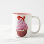 Strawberry swirl cupcake mug