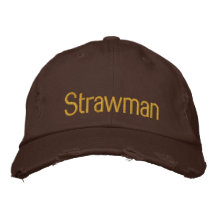 Strawman Embroidered Baseball Caps