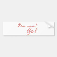 Streamwood Girl tee shirts Bumper Stickers