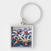 Street Graffiti Art Keychain