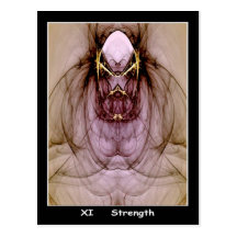 Strength Tarot Card Post Card