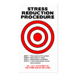 Stress Reduction Funny Business Card