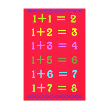 Stretched Canvas Print - Learning To Count