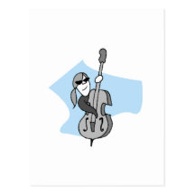 String Instruments-Double Bass Post Cards