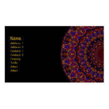 Strings Fractal Kaleidoscope Business Card Templates