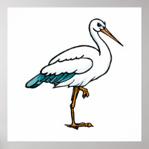 Stringy Stork Posters