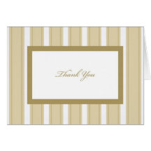 Stripe Sympathy or Funeral Thank You Card