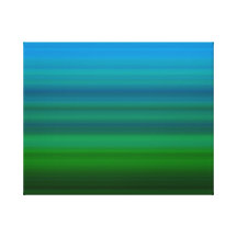 Striped Blend in blue and green Canvas Prints