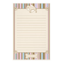 Striped Bull Terrier Stationery