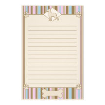 Striped German Pinscher Stationery
