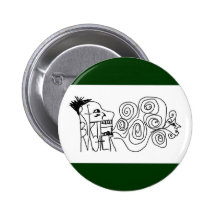striped rebirth man logo button