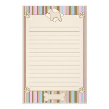 Striped Soft Coated Wheaten Terrier Stationery