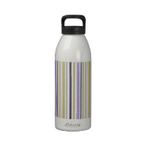 STRIPES33 WHITE TAN STRIPES PATTERNS PURPLES BACKG DRINKING BOTTLES