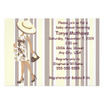 Stripes And Paisley Baby Shower Invitation (AA)