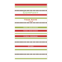 Stripes & Dots Business Card Template