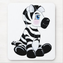 Stripes the Baby Zebra Mouse Pad