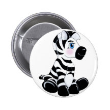 Stripes the Baby Zebra Pin