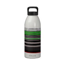 stripes water bottle