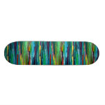 Stripesa ~ Contemporary Abstract Modern Retro Art Skate Board Decks
