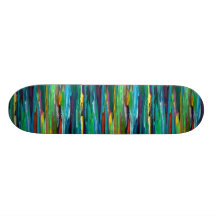 Stripesa ~ Contemporary Abstract Modern Retro Art Skate Board Decks