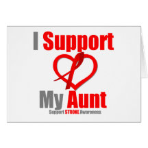 Stroke Awareness I Support My Aunt Card