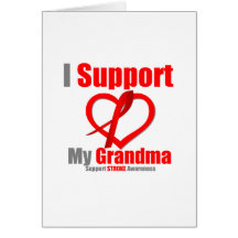 Stroke Awareness I Support My Grandma Cards