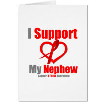 Stroke Awareness I Support My Nephew Card