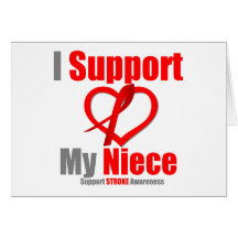 Stroke Awareness I Support My Niece Cards