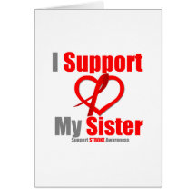 Stroke Awareness I Support My Sister Greeting Card