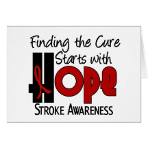 Stroke HOPE 4 Greeting Cards