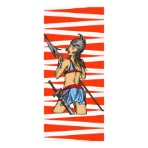 Strong Amazon Women Custom Rack Cards