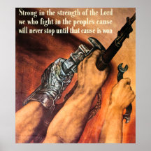 Strong in the Strength of the Lord - Vintage Posters