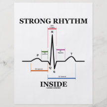 Strong Rhythm Inside (ECG/EKG Heartbeat) Personalized Flyer